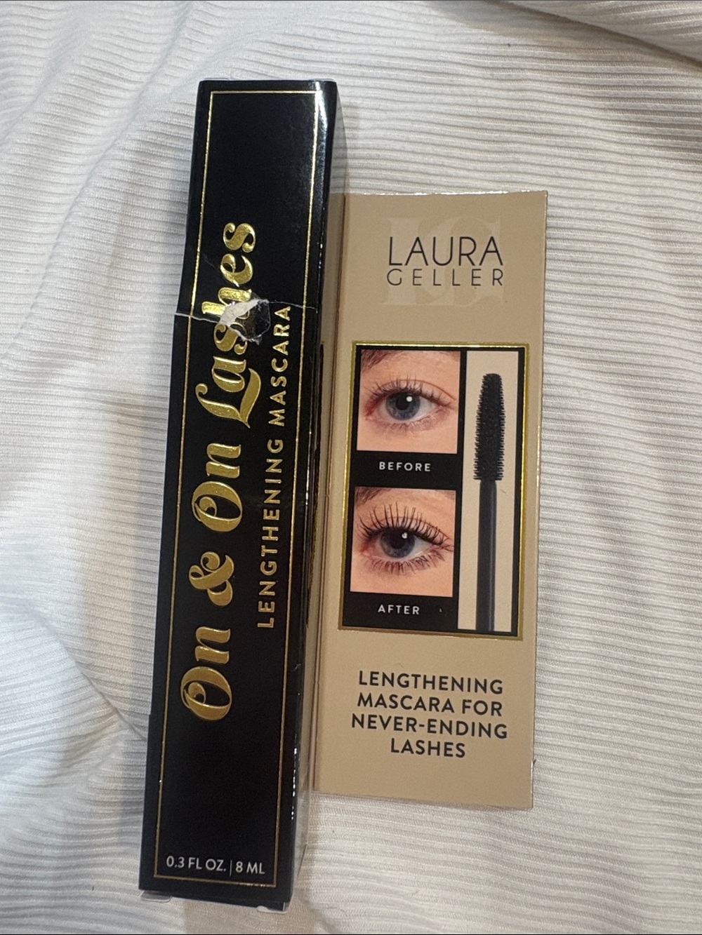 Laura Geller On & On Lashes Lengthening Mascara - Black & Gold Packaging